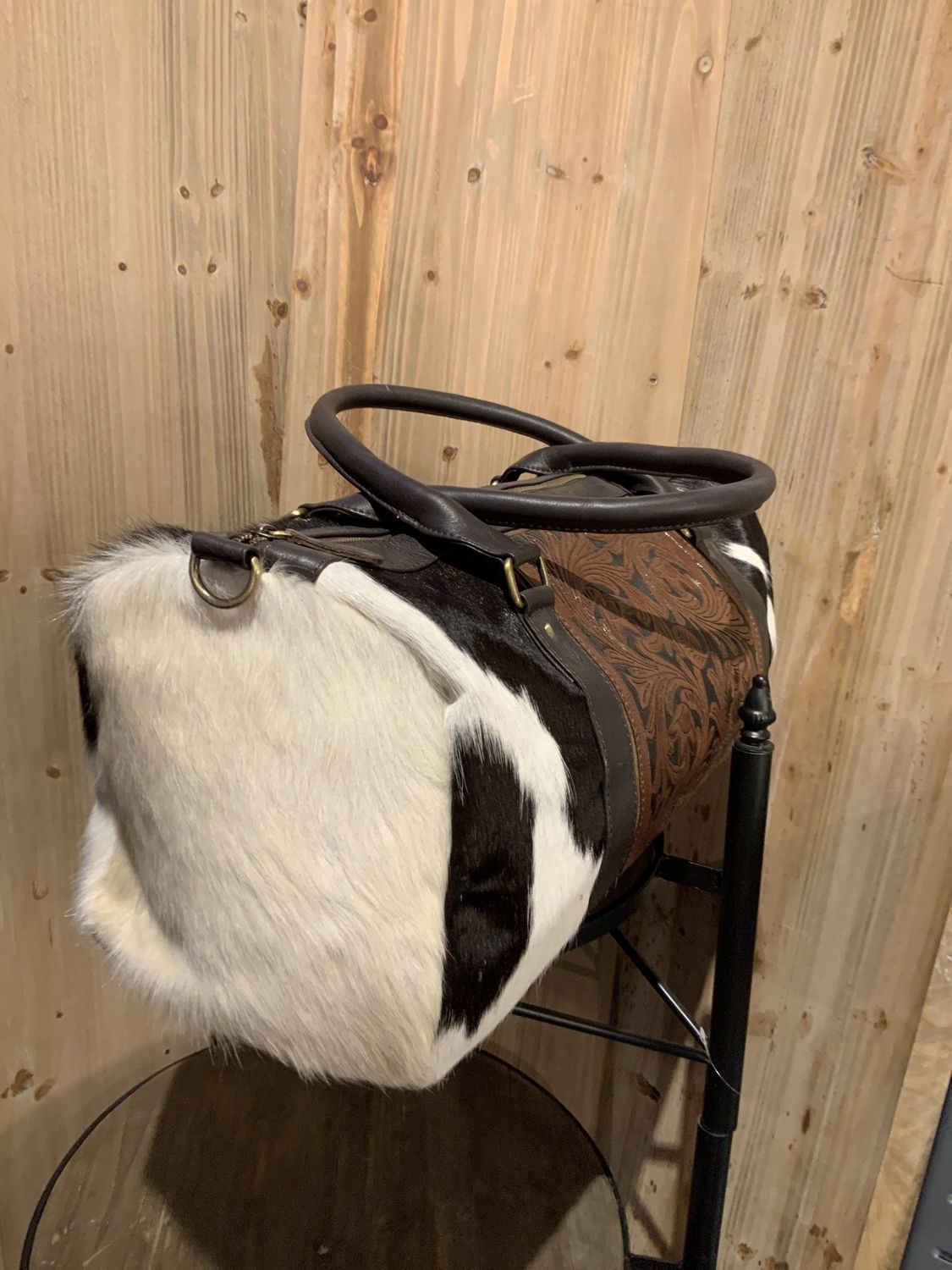 Traveler Bag, Tooled Panel