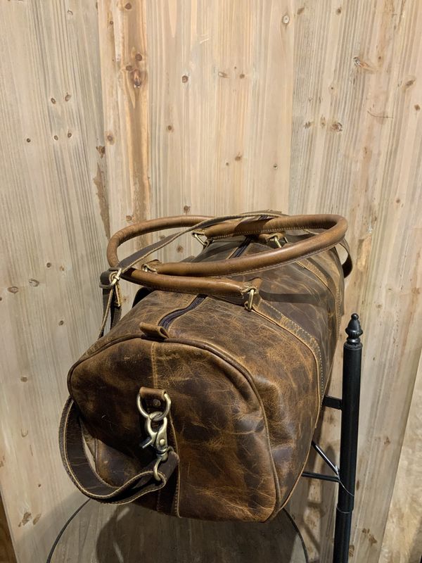 Duffle, Brown Leather
