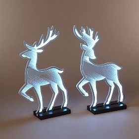 Infinity, 25" Holiday Deer 2 Asst