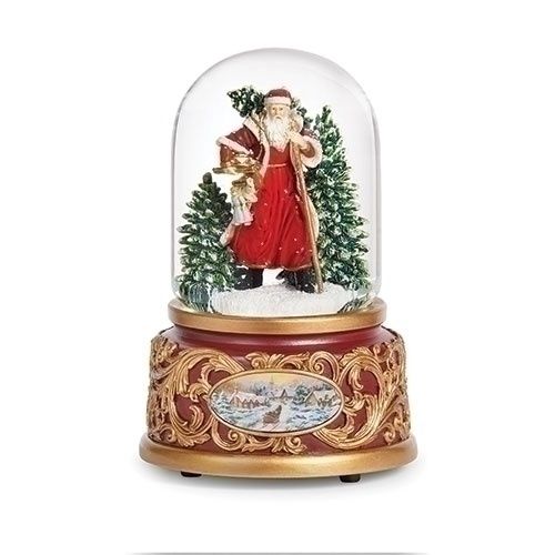 Snow Globe, Victorian Santa Musical 6.2"