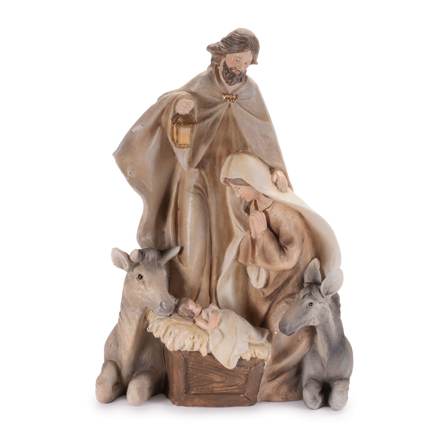 Nativity, Holy Family w/Animals 11&quot; 1 Piece