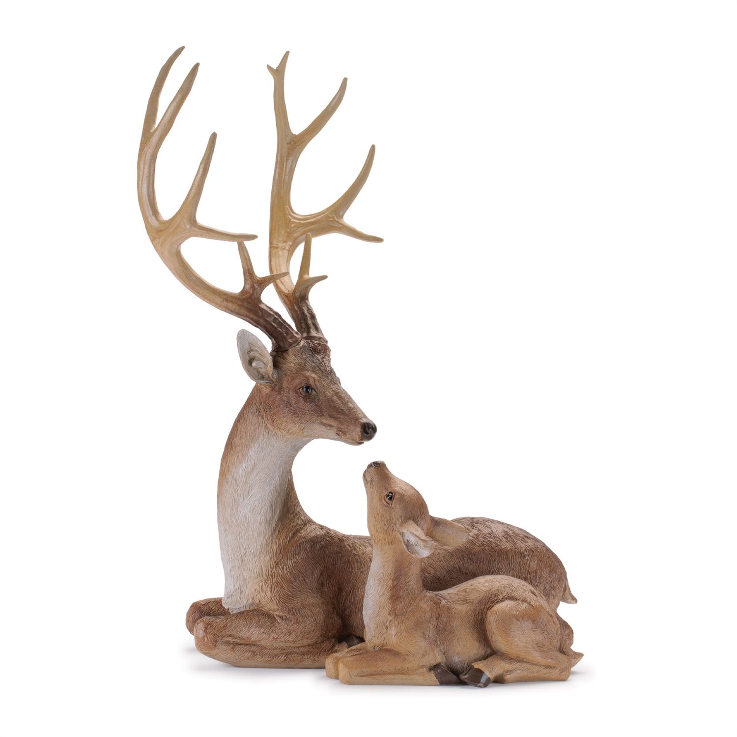 Reindeer, Deer w/Fawn 21.25" Removable Antlers