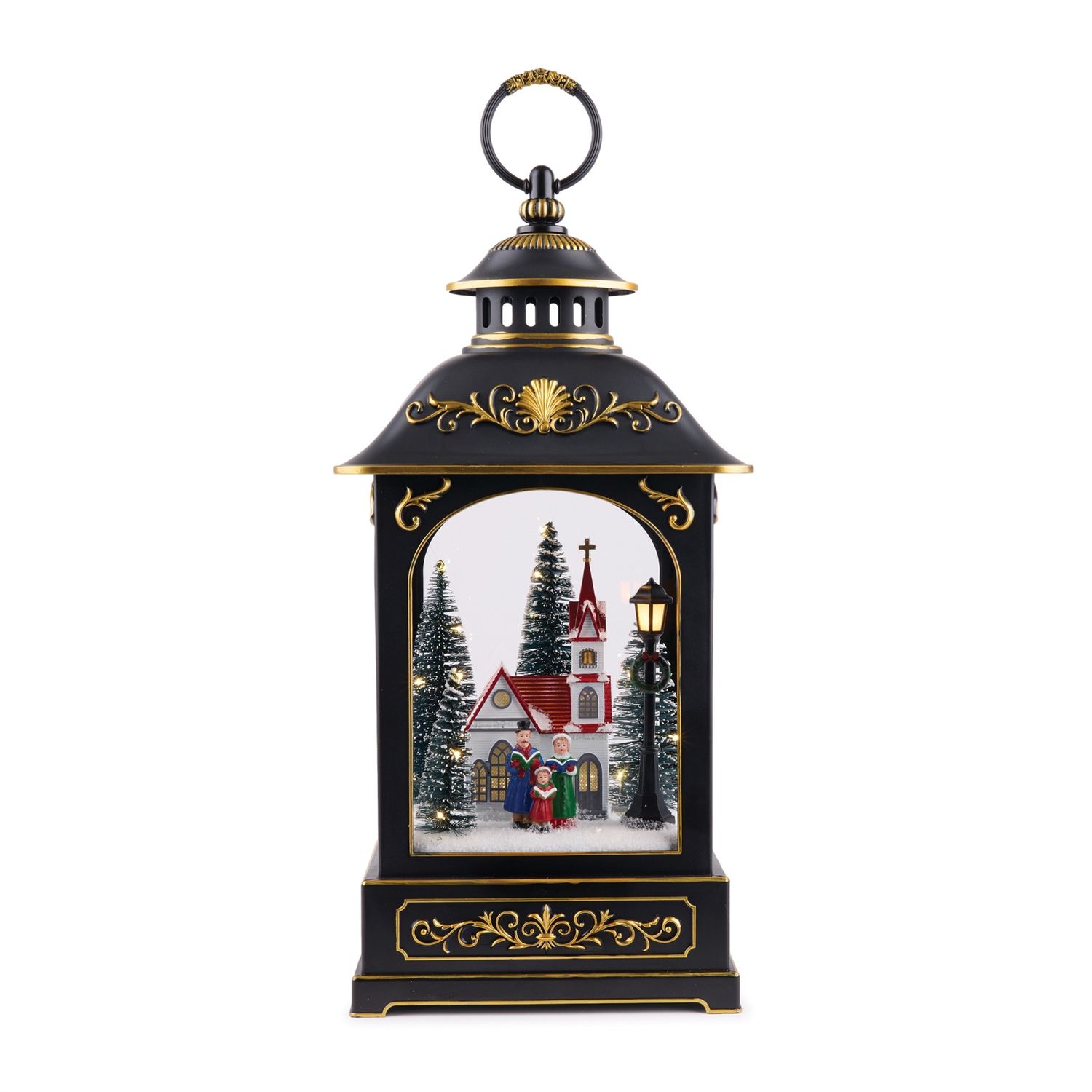 Lantern, LED w/Carolers 17.5" Cord Included