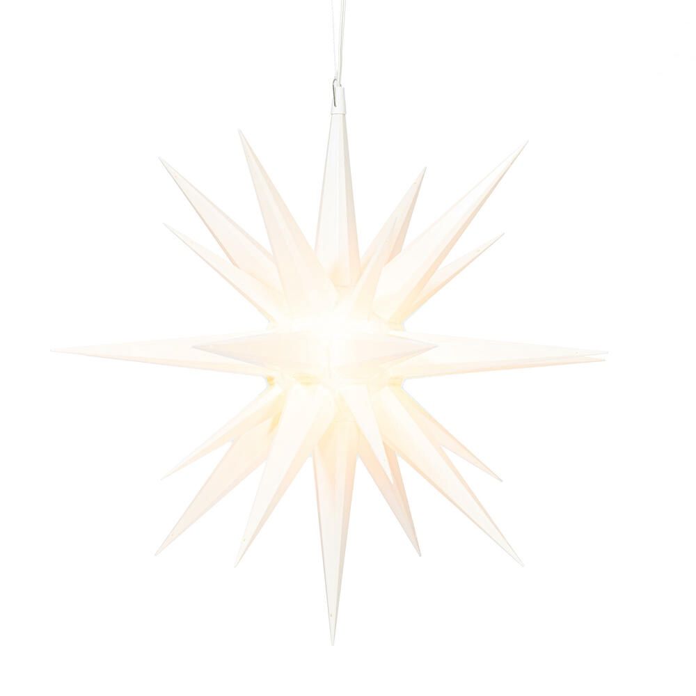 Light, 25" LED Deluxe White Moravian Star