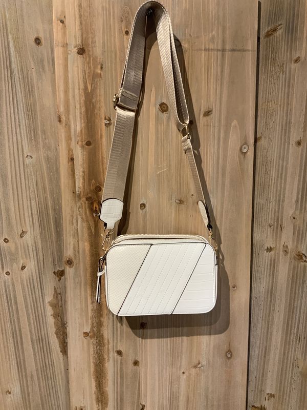 Clutch, Multi Pattern wht wde strp