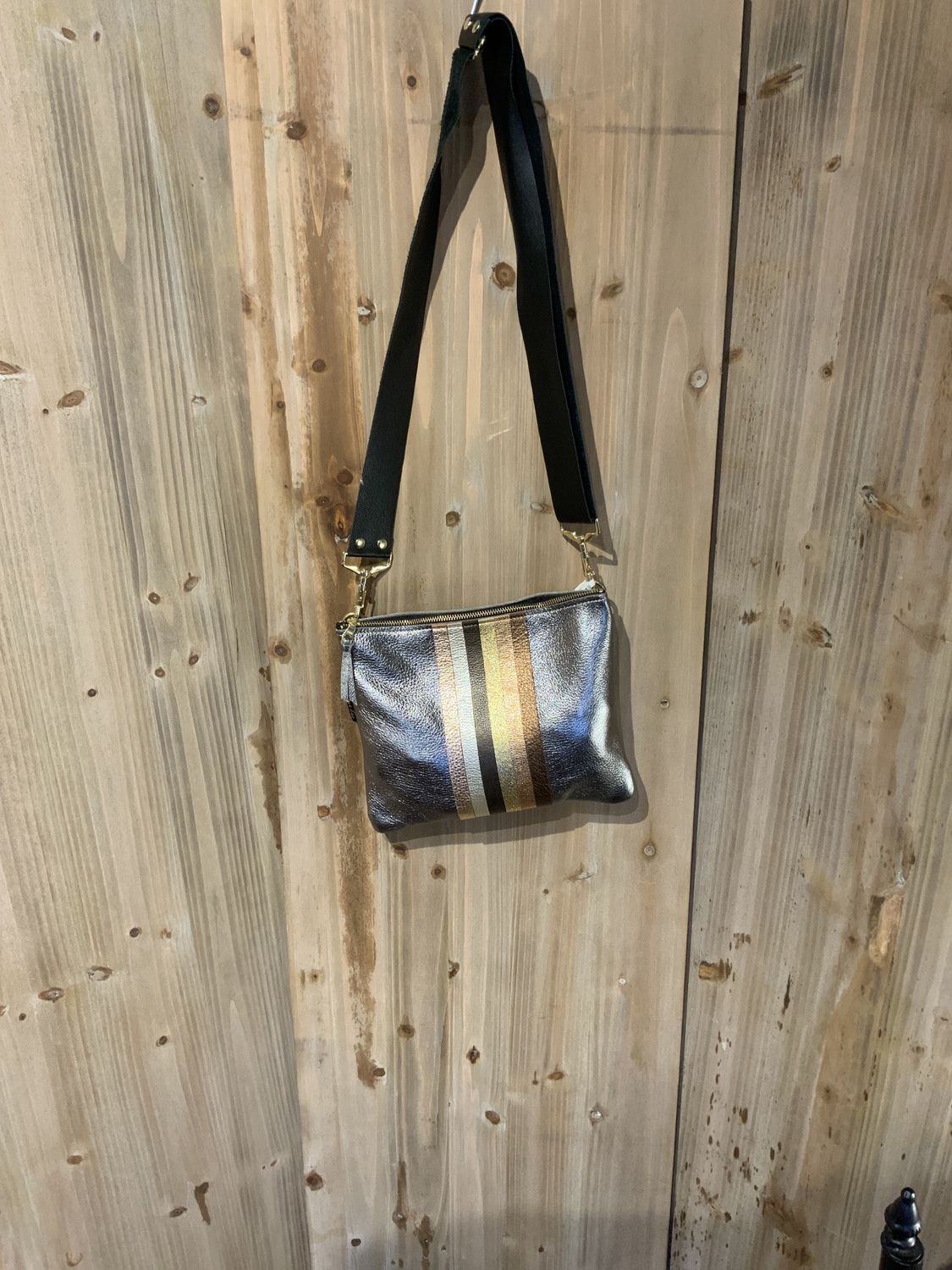 Crossbody, Neutral Stripe Taylor