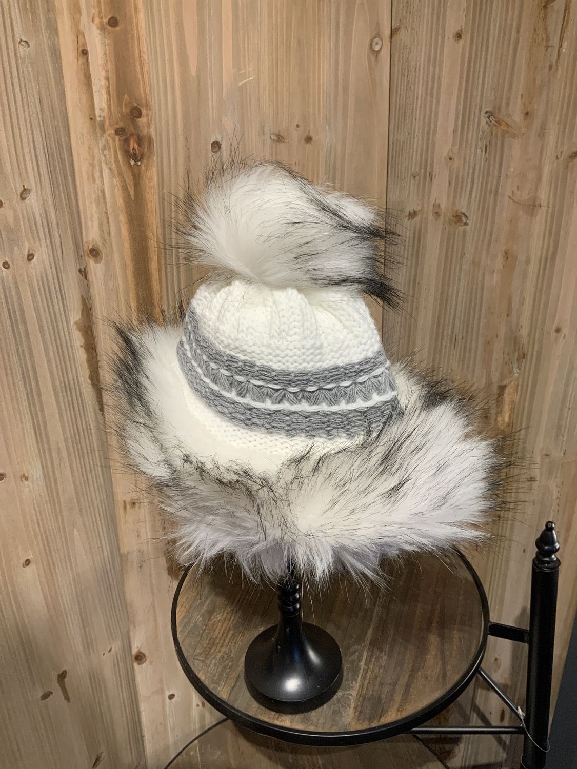 Faux Fur Hat, Cossack Ash
