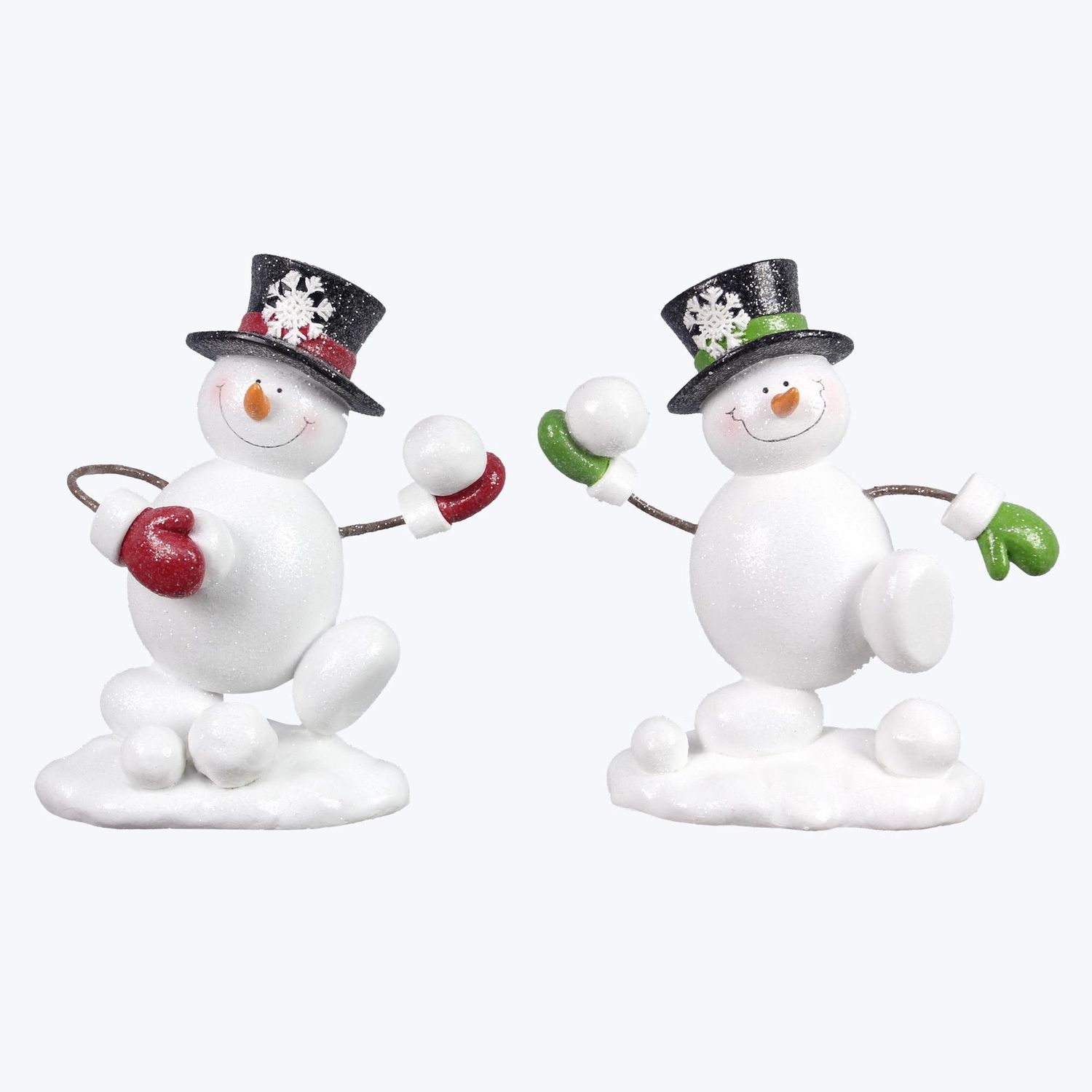 Snowman, LG Snowball Fight 2 Asst 8&quot;