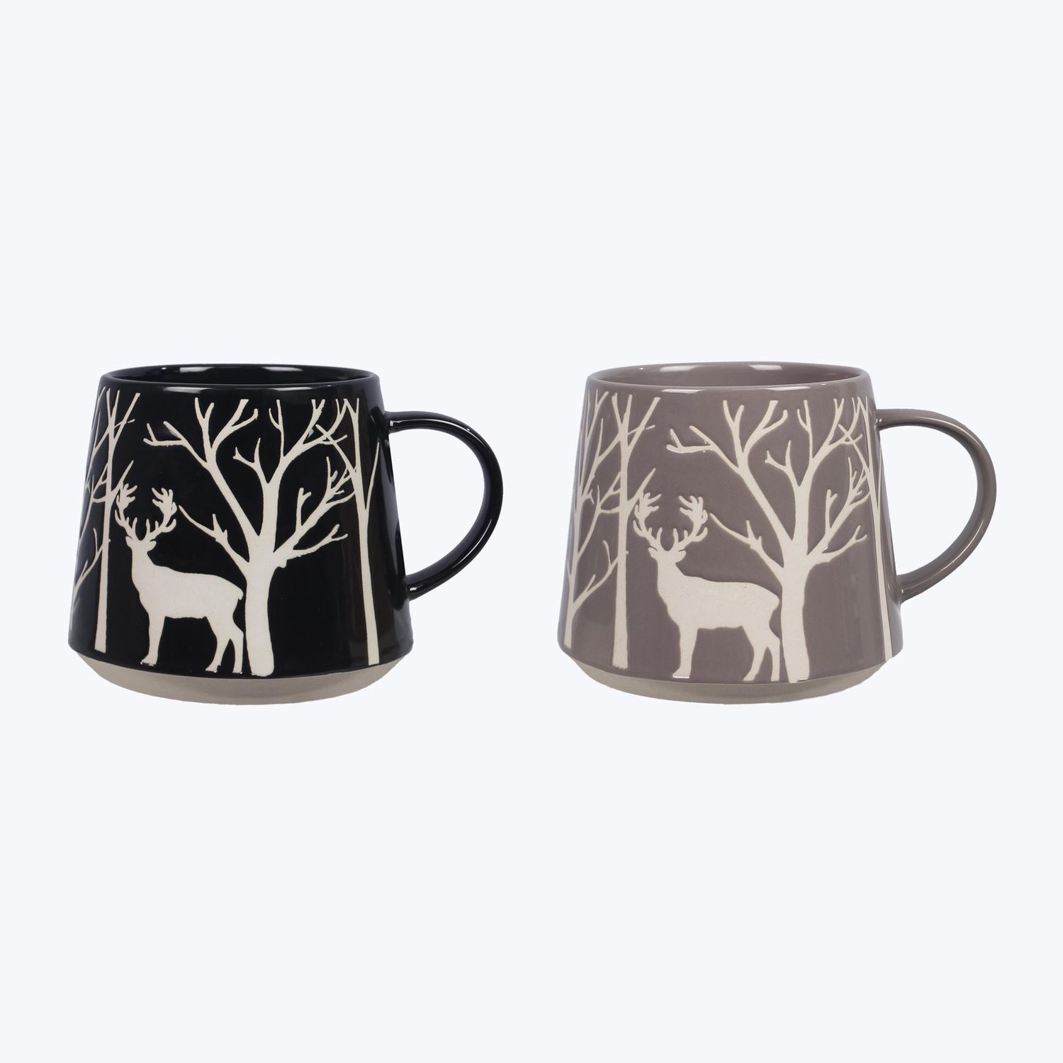 Mug, Stoneware Deer Designs 20oz 2 Asst