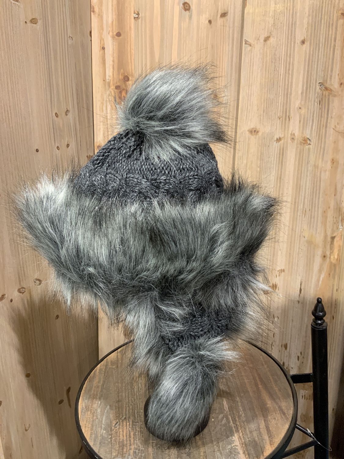 Faux Fur Hat, Bajka Dark Gray