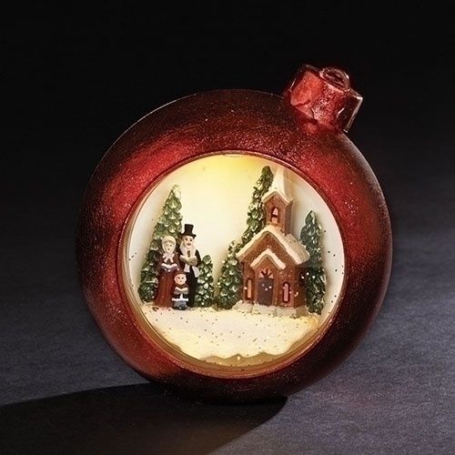 Snow Globe, 6.5&quot; Lighted Musical Dome w/Church