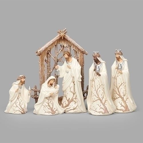 Nativity, 9.5&quot; Berry Branch 6pc Set