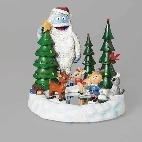 Music Box, Rudolph Skate Pond 4 pc BO 9.25"
