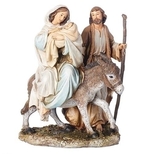 Holy Family, Flight Into Egypt 8.25" on Donkey