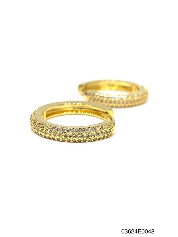 Earrings, Alia Triple Hoop G/RG/WG