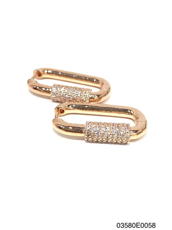Earrings, Ava Belted Hoop G/RG/WG