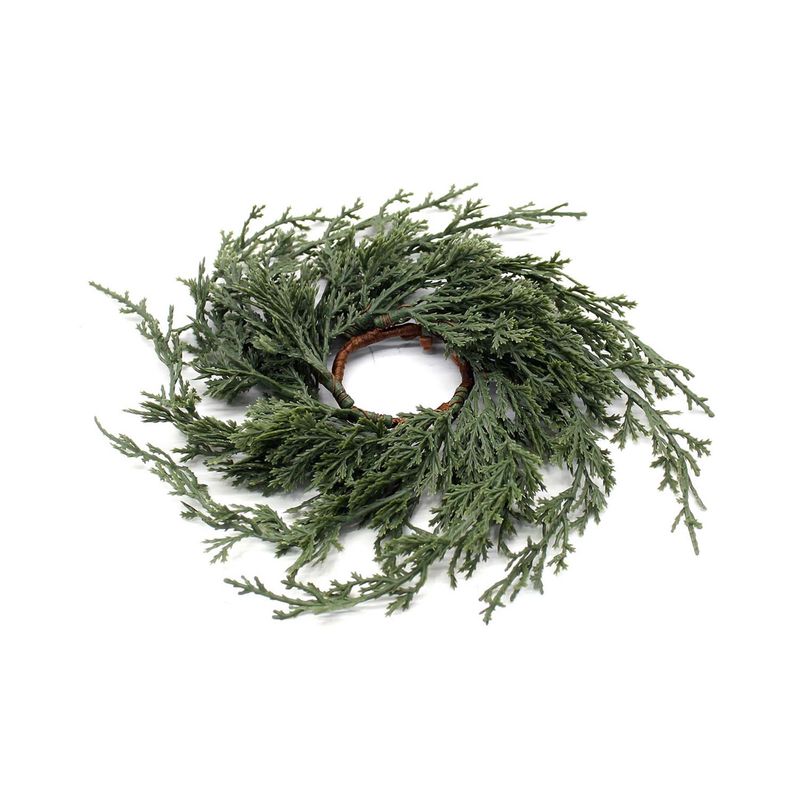 Candle Ring, Mini Dark Green Juniper