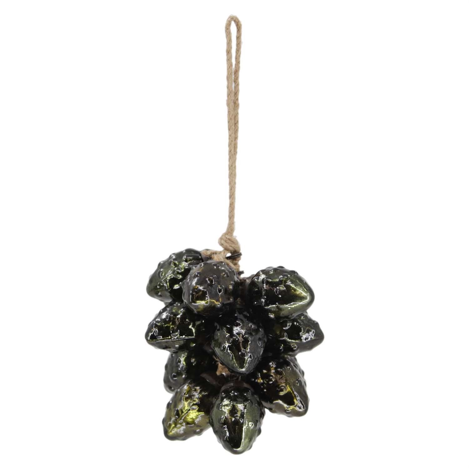 Ornament, Rustic Green Berry Cluster