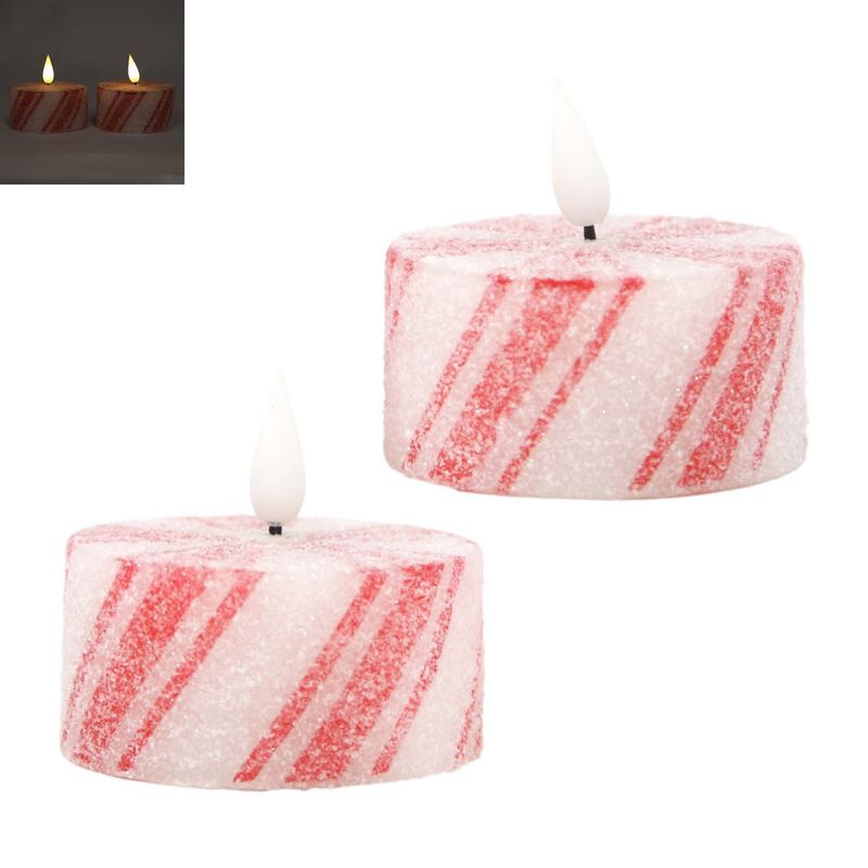 Candle, LG Peppermint LED Tea Lights Set/2