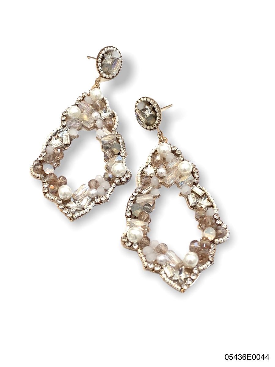 Earrings, Aria Moroccan Gold