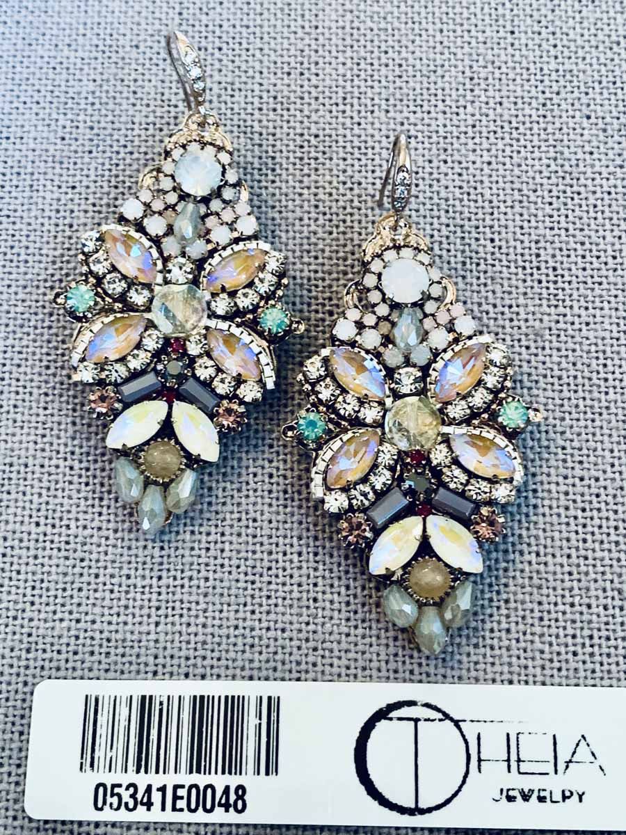 Earrings, Freya Marquise Drop CZ/Swarovski