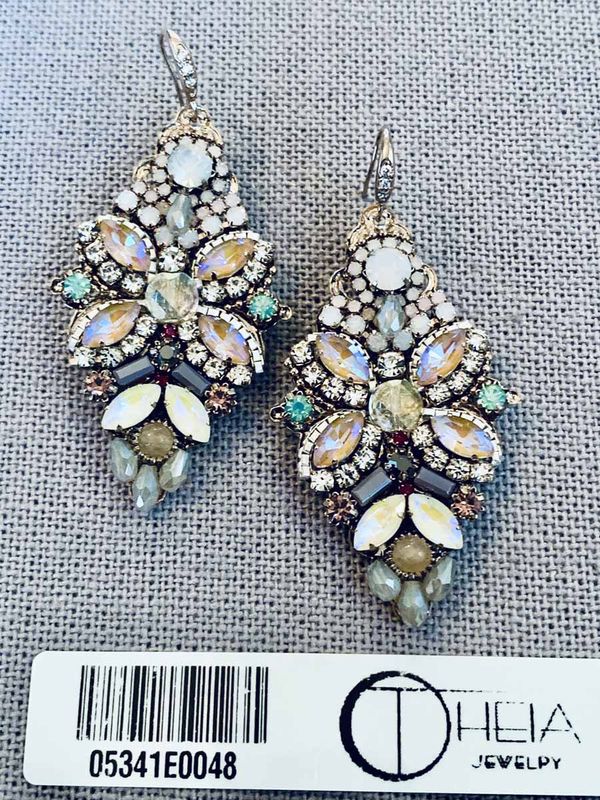 Earrings, Freya Marquise Drop CZ/Swarovski