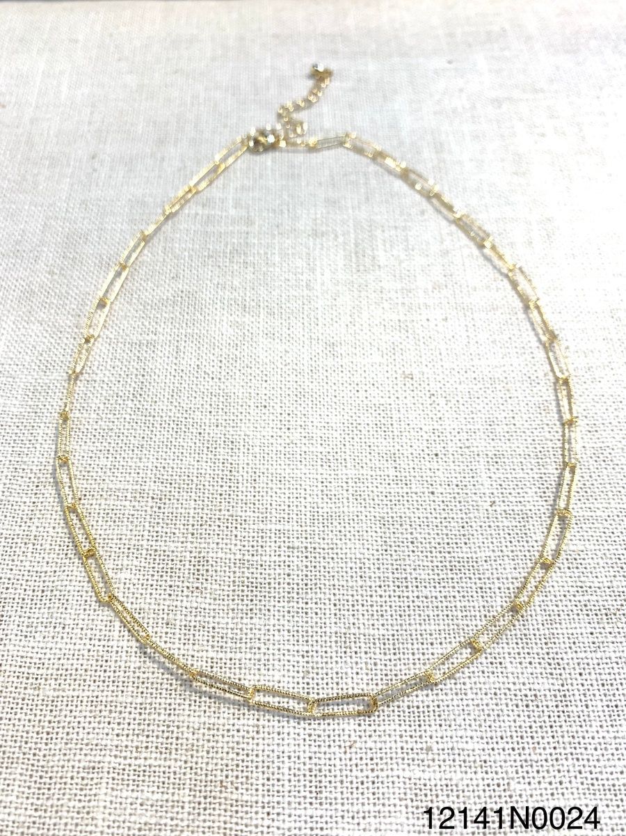 Necklace, Delle Gold/Wht Gld