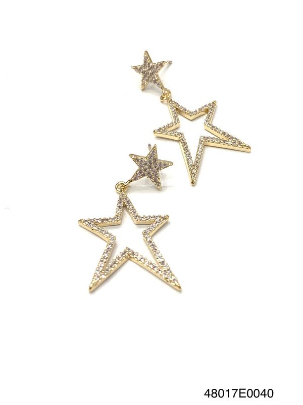 Earring, Astra Double Drop G/RG/WG