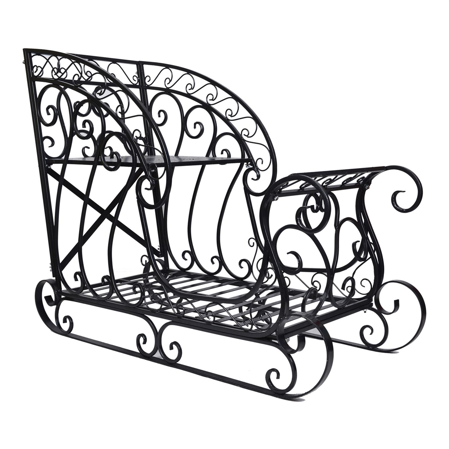 Sleigh, SM Two Tier Antique Shelf