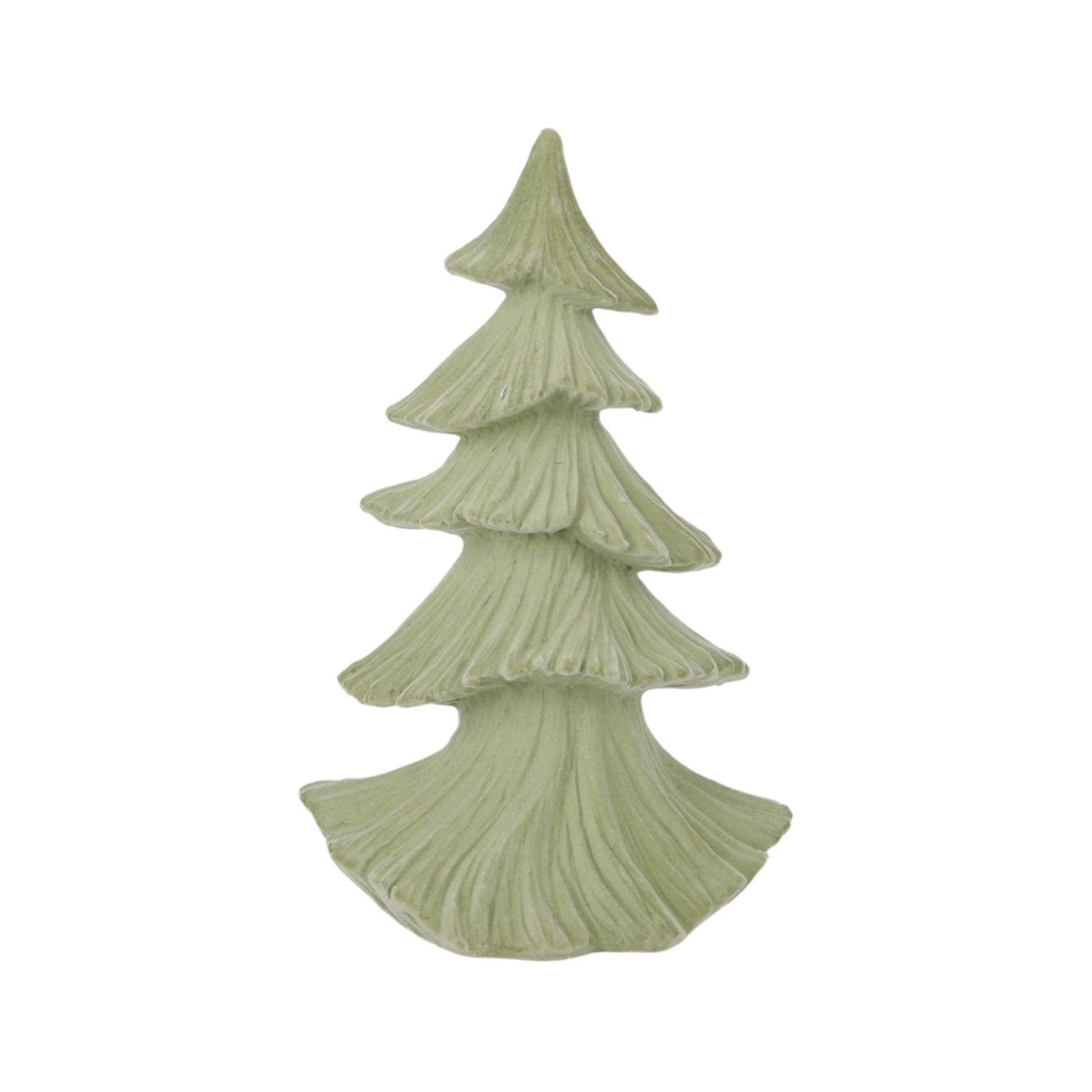 Tree, Short Green Cream Layered Velvet 9&quot;