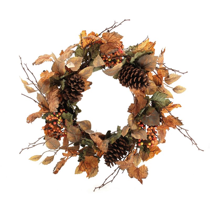 Wreath, Maple/Beech/Oak Leaves 26&quot;
