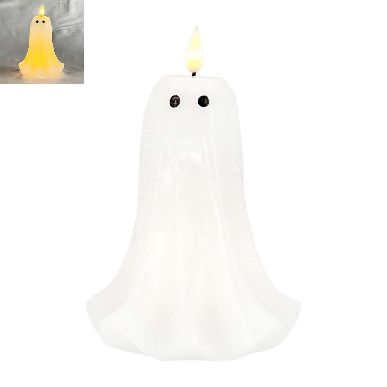 Candle, Sm Ghost LED 4.5&quot;x6.5&quot;