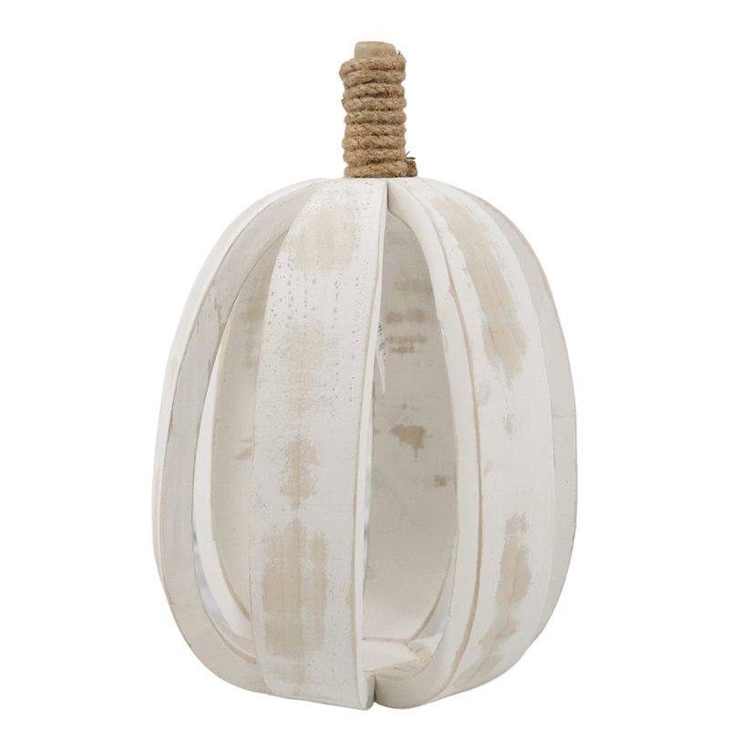 Pumpkin, Med White Wood 12&quot;