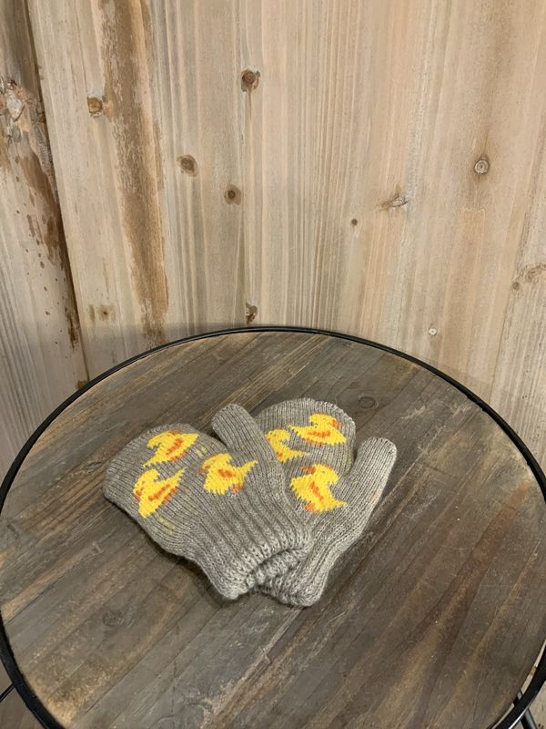 Mittens, Children&#39;s 3 Ducks 3-5yrs Beige/Yellow