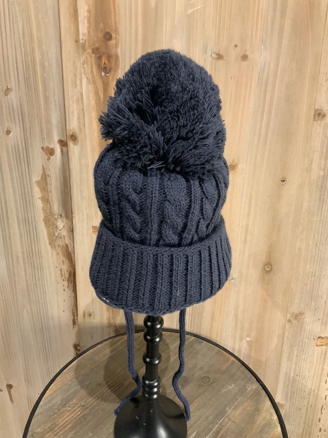 Stocking Hat, Infant 6-9 Months w/Chin Tie