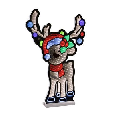 Infinity, Reindeer 23.5" w/Santa Hat