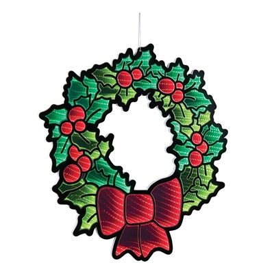 Infinity, Holly Wreath w/Bow 24"