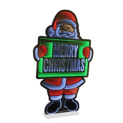 Infinity, Santa w/Merry Xmas Sign 36"