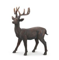 Deer, 36" Tall Copper Overlay Removable Antlers