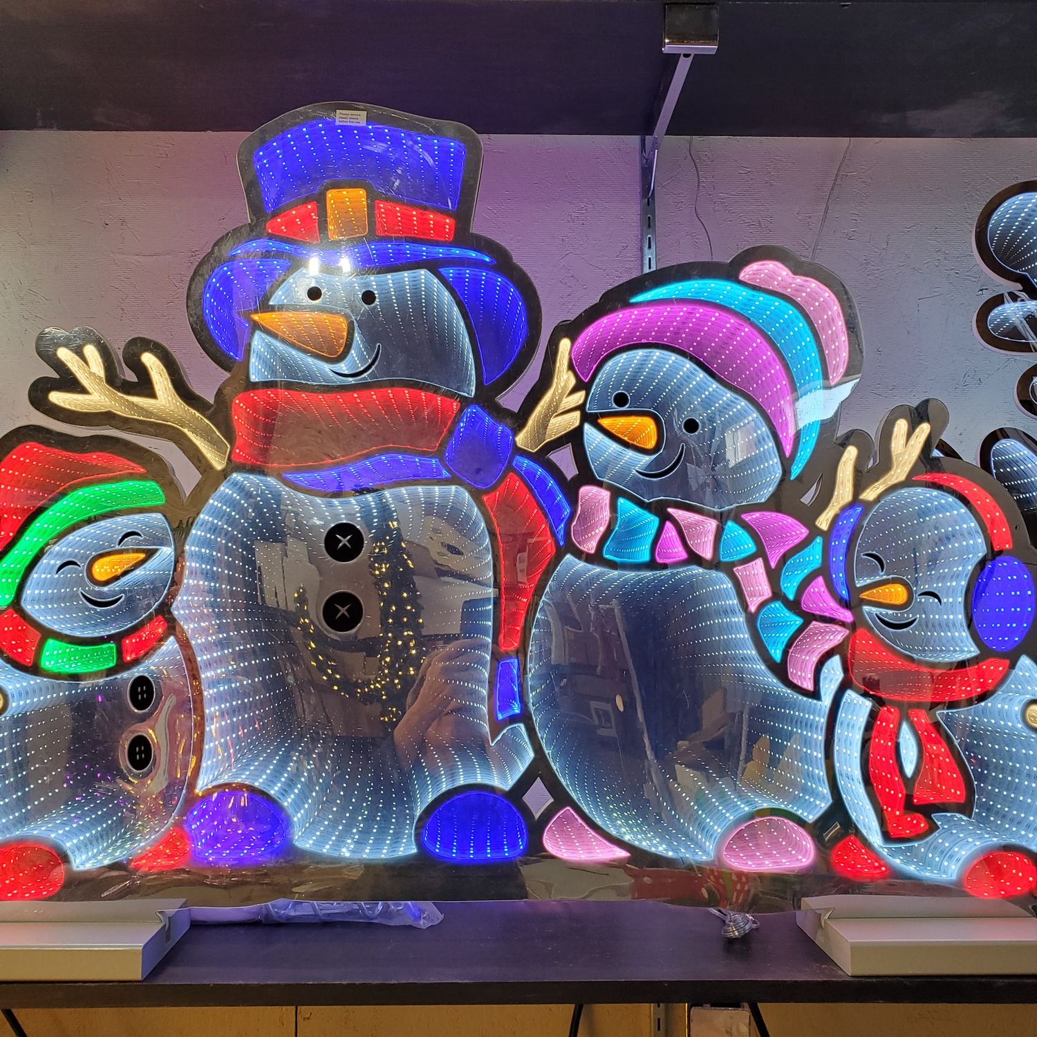 Infinity, Snowman Family x4 33x48.75"