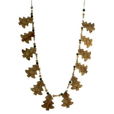 Garland, 48" Wooden Xmas Tree