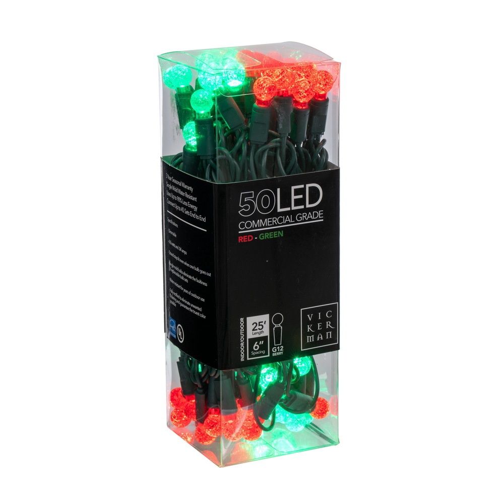 Lights, Red/Green G12 50lt LED