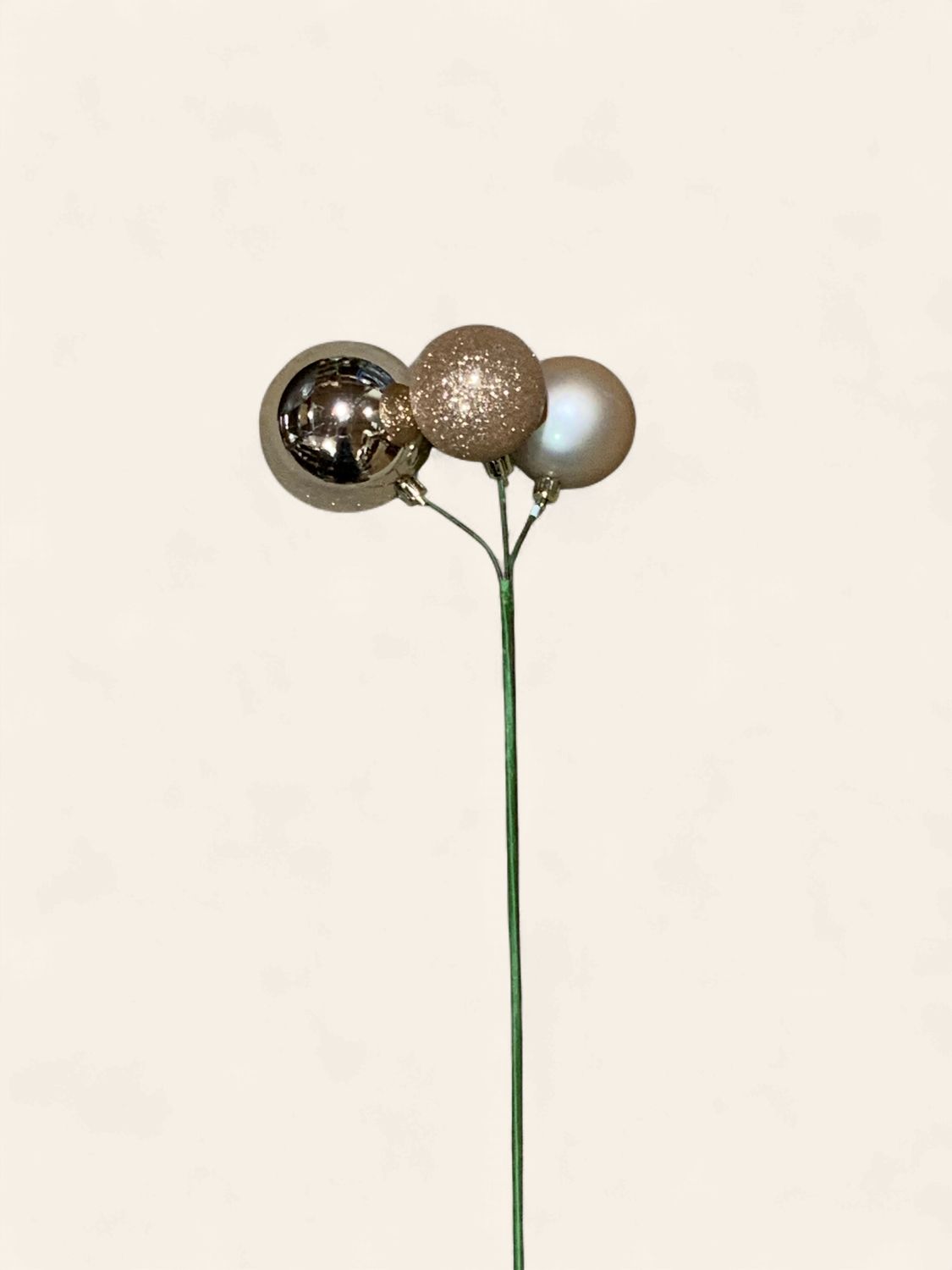 Ornament Pick, Cafe Latte 18" 3/set