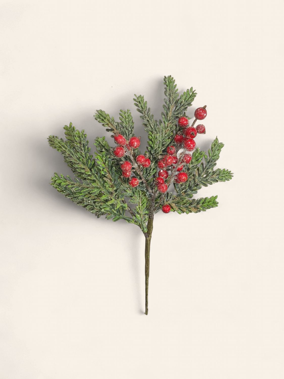 Pick, Iced Cedar Berry 14" Rd/Grn