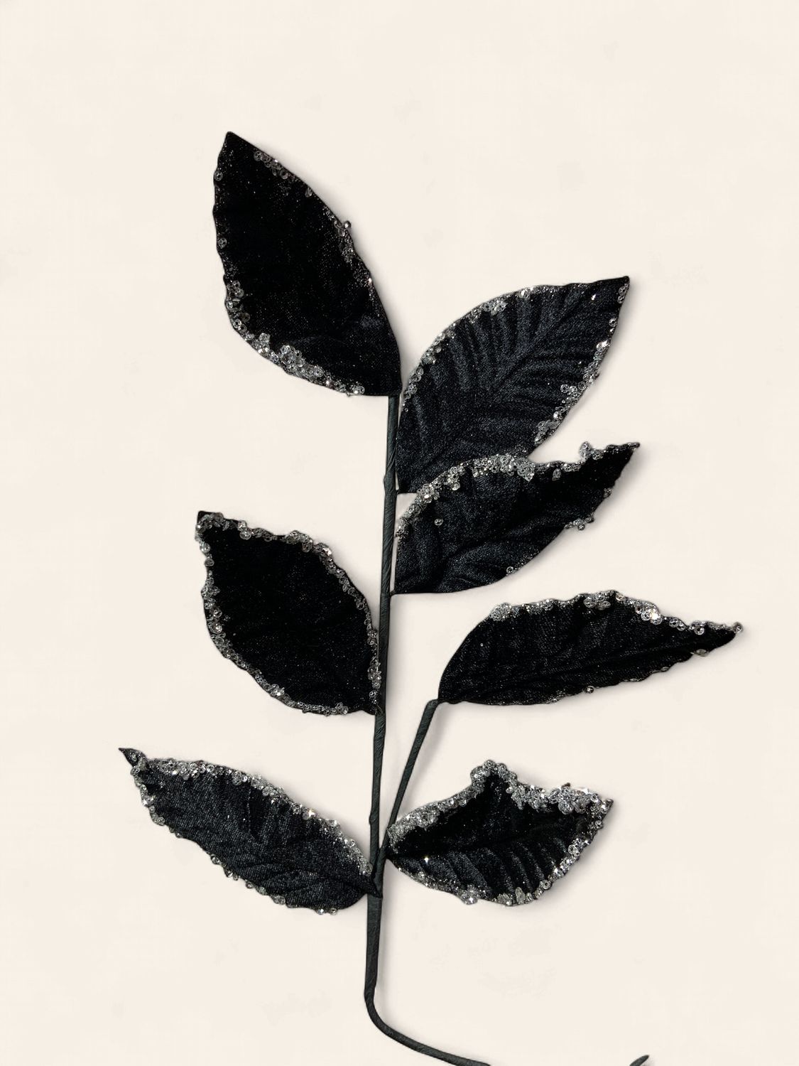 Poinsettia, Black Sequin