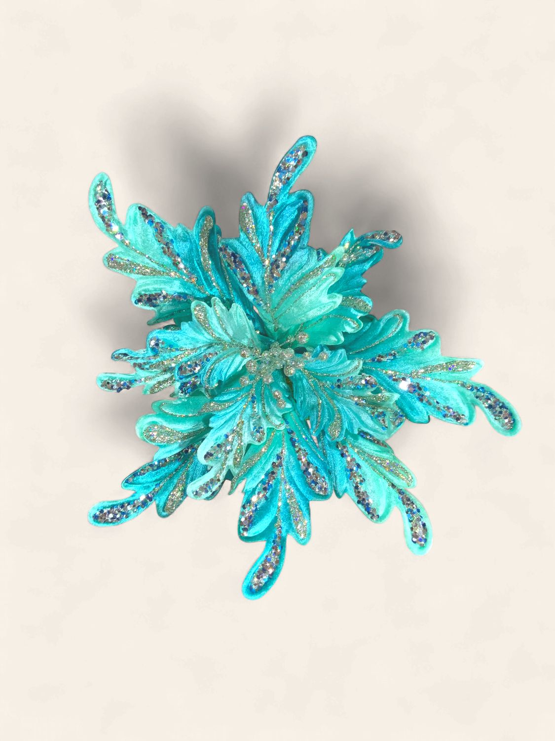 Poinsettia, 15" Sea Blue