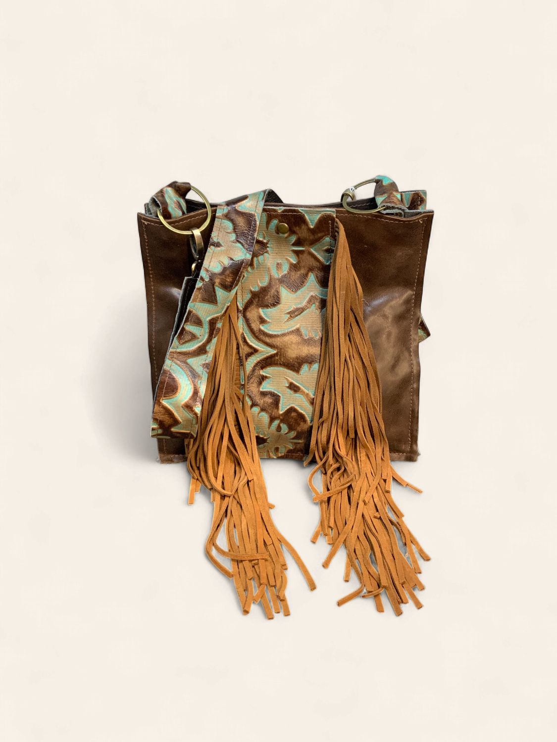 Box Handbag, Laredo Side Acct snap top