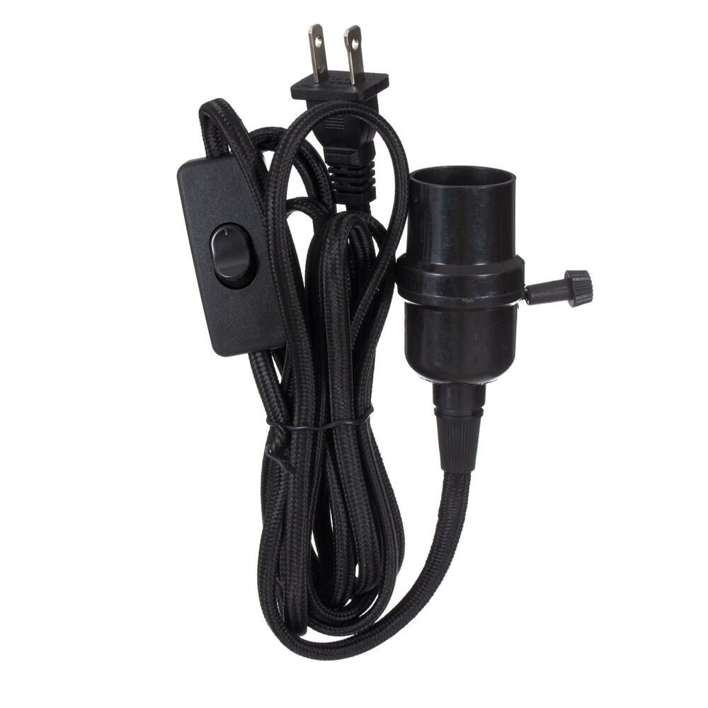 Black Socket, ON/Off Switch 8' Cord