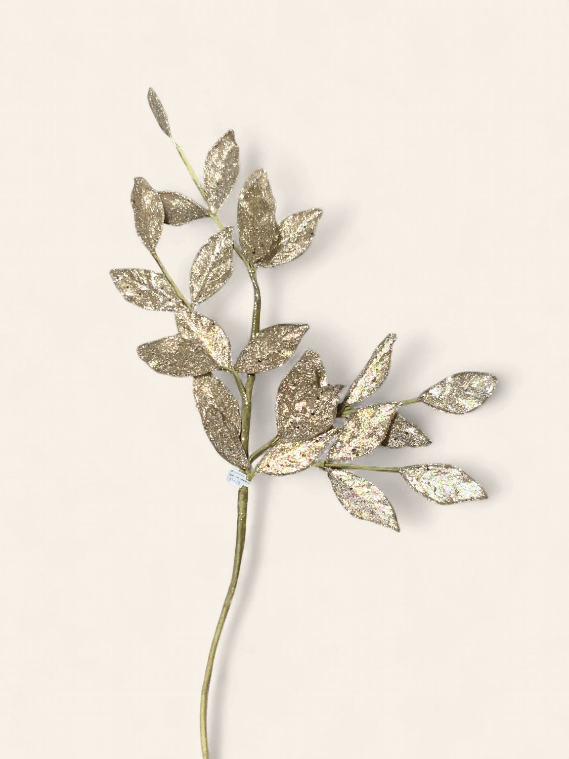 Spray, Bay Leaf Beaded/Sequins 29" Gold