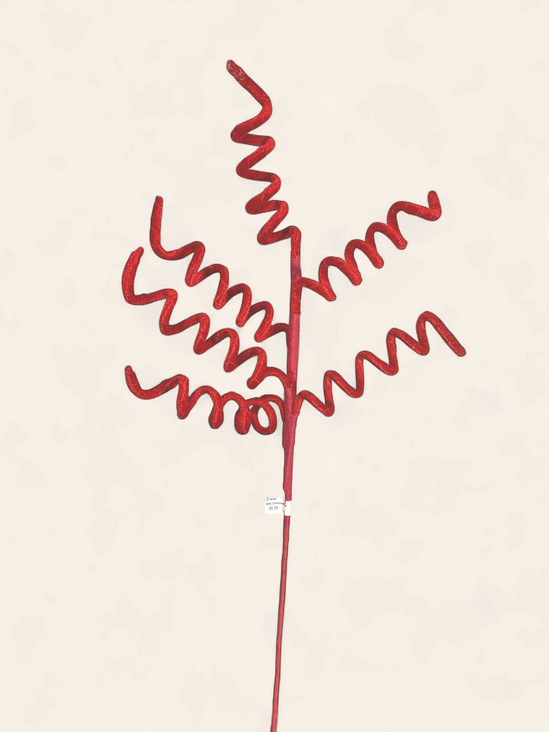 Spray, Corkscrew Red Velvet 25" velvet